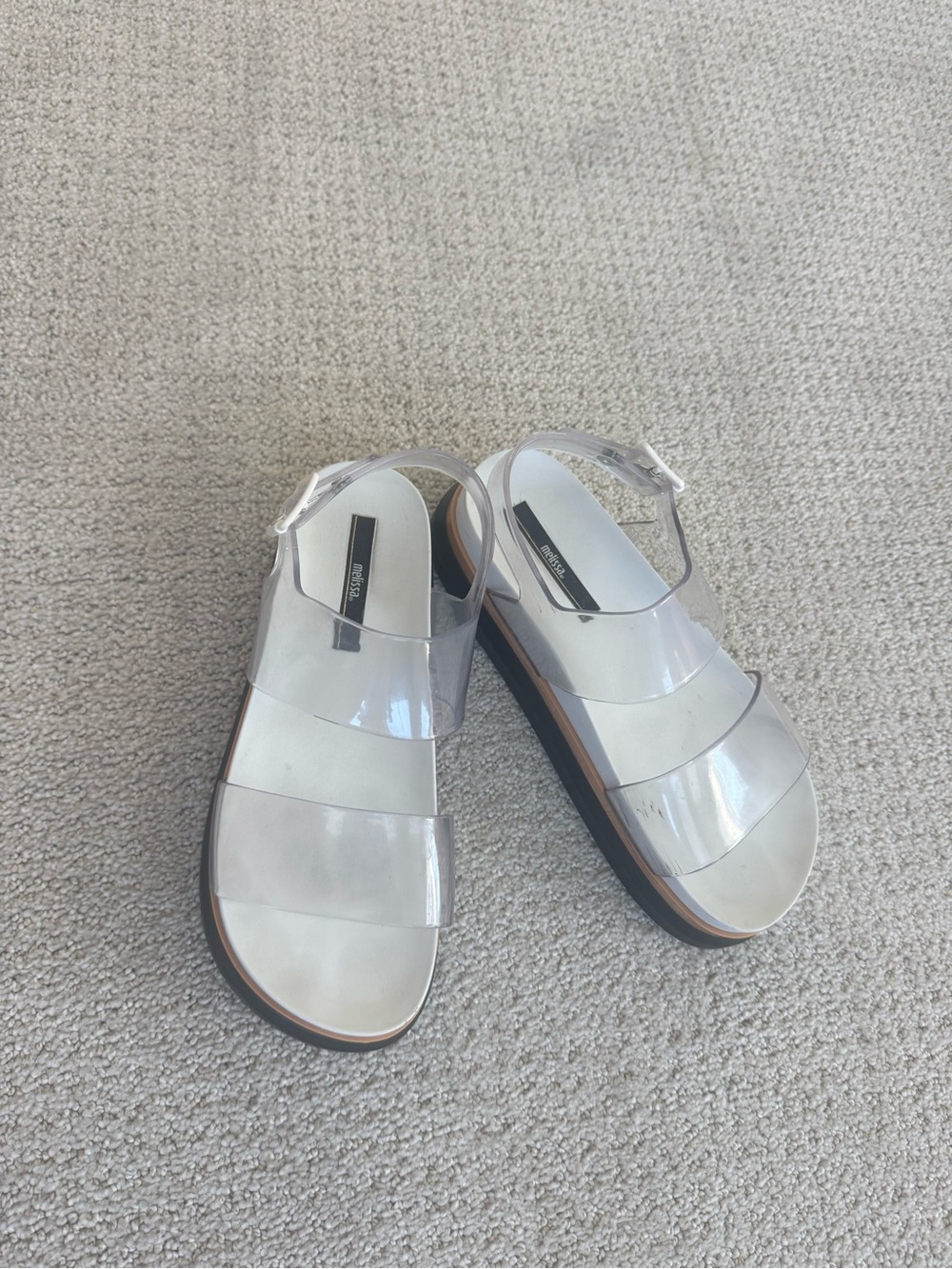 Melissa Clear Strap Jelly Sandals - Transparent